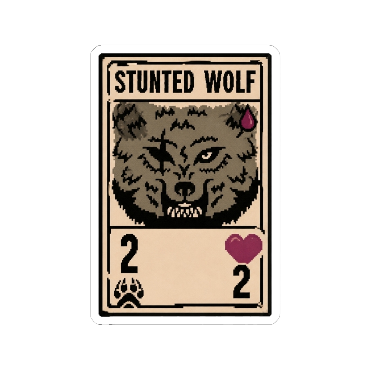Stunted Wolf Inscryption - alternate angle 2, merchandise