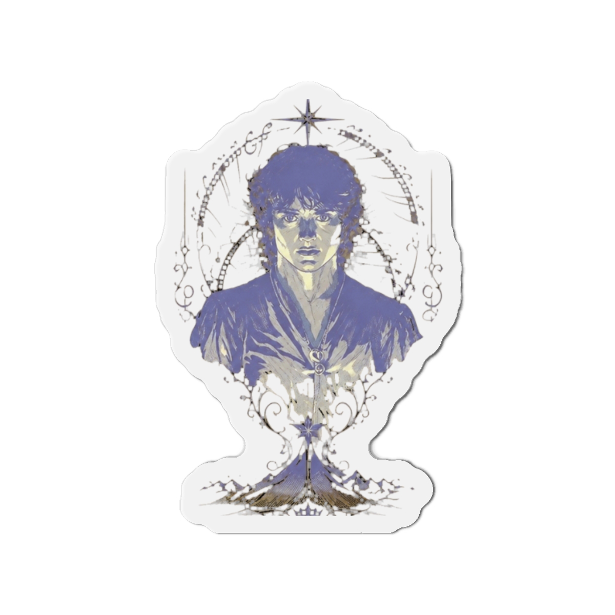 FRODO™ MOUNT DOOM™ Tengwar Inscription Graphic Magnet | Inscryption