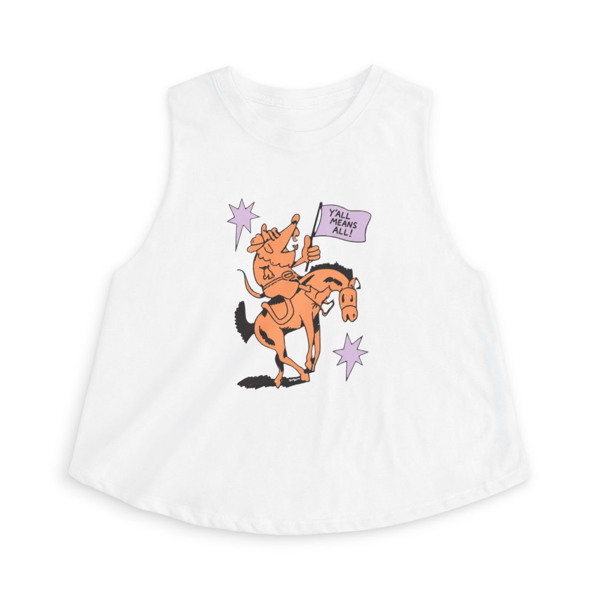 Devolver Y'all Means All Crop Top (Black) | Inscryption